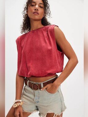 NWOT Free People We The Free Boba Girl Tee size- MEDIUM